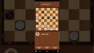 Checkers triple jump trick !!