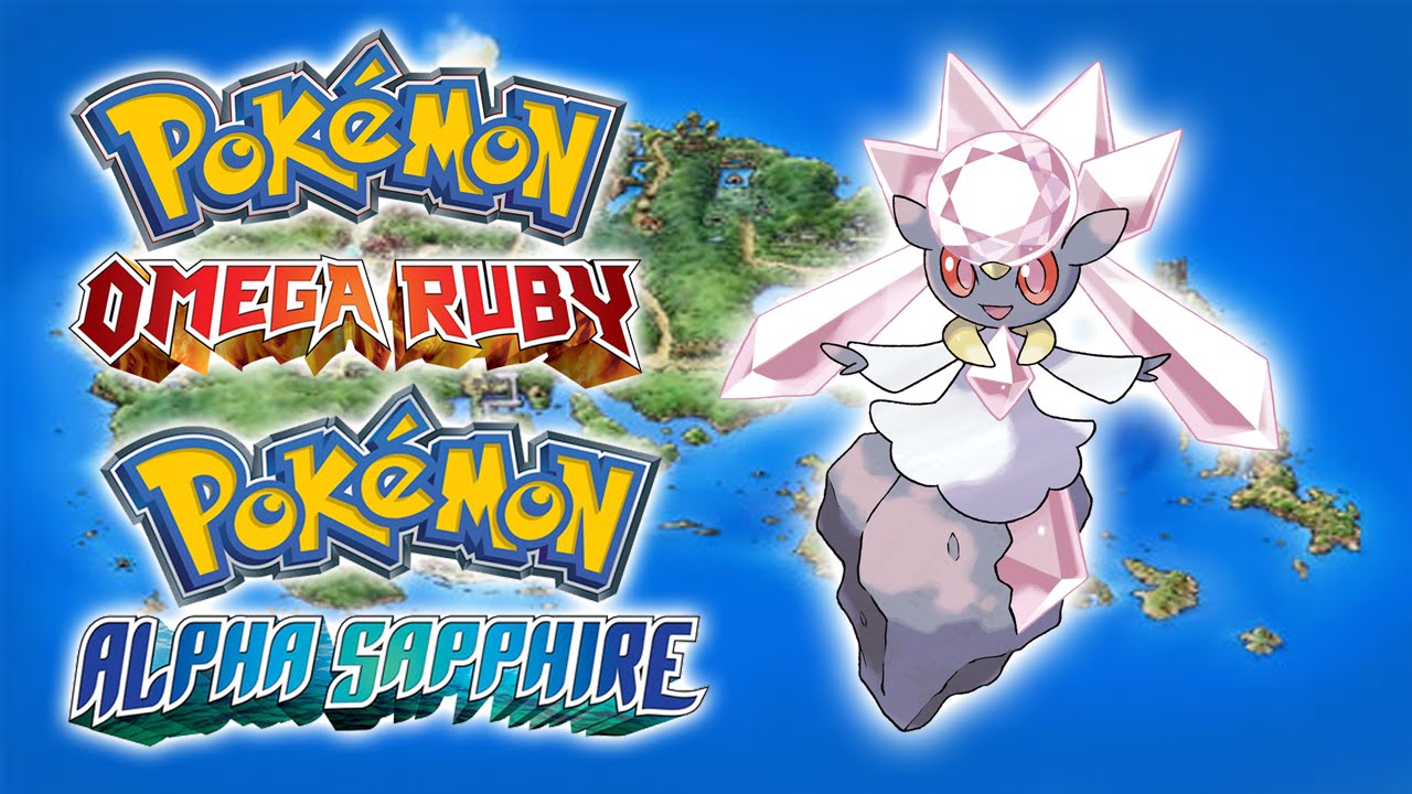 Diancie Pokémon Omega Ruby and Alpha Sapphire Mystery Gift YouTube