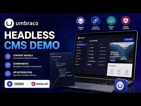 Umbraco Headless CMS Demo | Angular Frontend | Content Models, Components & API Integration