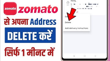 How To Delete Delivery Address In Zomato App || Zomato App Me Delivery Address Kaise Delete Kare
