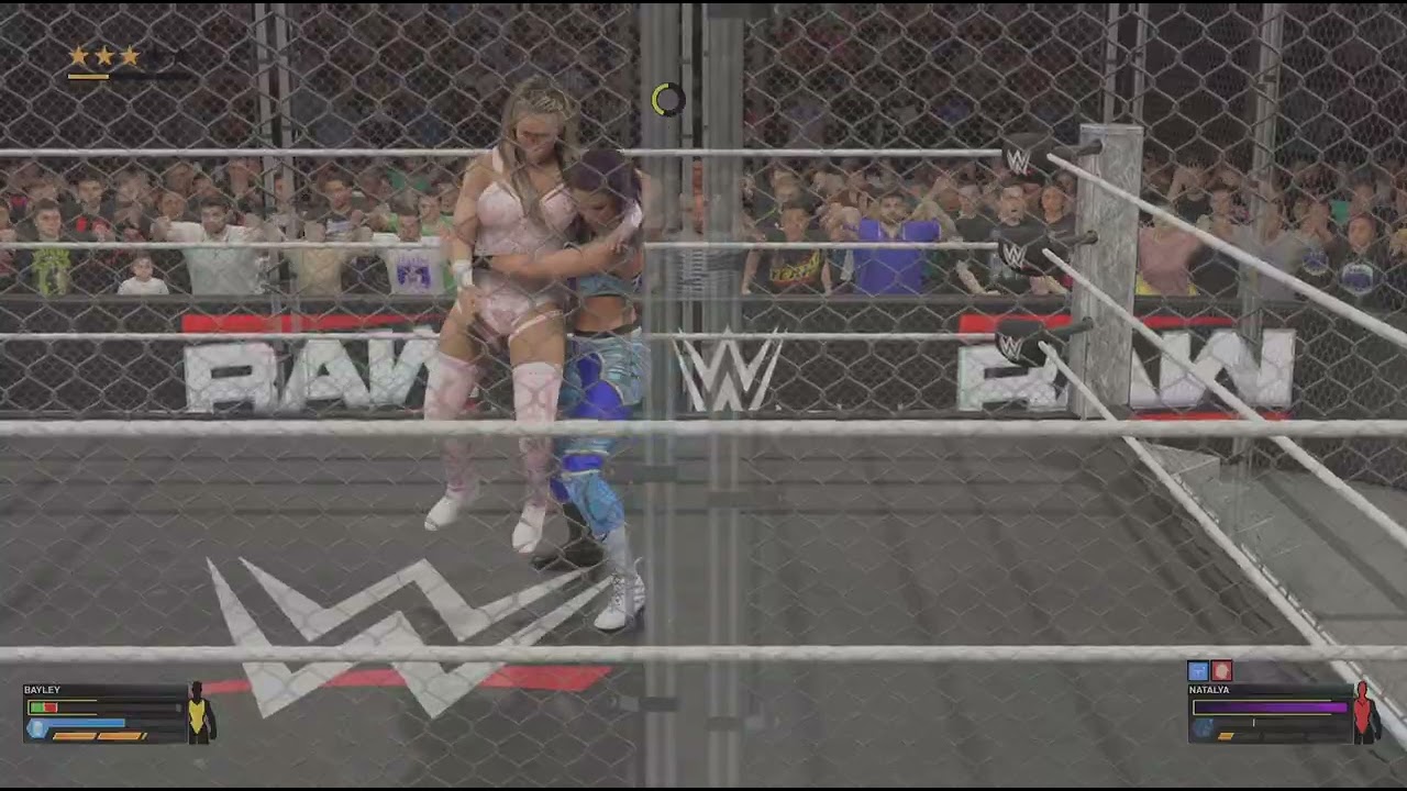 BayLeY vs NaTaLyA , SteeL cage match  !!!