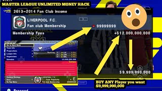 PES 25 PPSSPP CHEAT | INFINITE FUNDS | MASTER LEAGUE | NEW SERVER screenshot 4