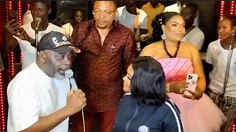 MOMENT FUNSHO ADEOLU SINGS SPECIAL SONG FOR TOYOSI ADESANYA AT HER BIRTHDAY PARTY