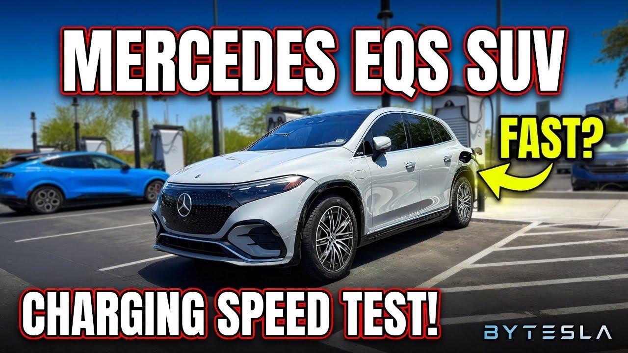 Mercedes EQS SUV Charging Speed Test at Arizona EV Chargers! @MercedesBenz #ev 