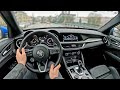 2022 Alfa Romeo Stelvio Q4 Veloce 2 0l 280HP AWD POV Test Drive In Rainy Day