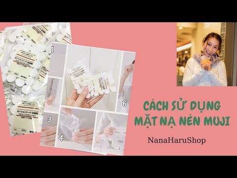 Cách sử dụng mặt nạ nén Muji