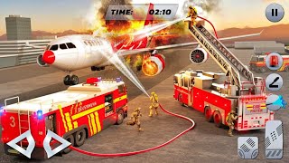 911 Airplane Fire Rescue Simulator - Firefighter Truck New Levels Unlocked (Android ,iOS) screenshot 5