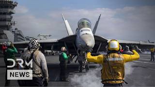 WATCH: US Navy Fires Missiles from USS Bainbridge | F/A-18 Jets Launch from USS Gerald R. Ford| AH1Z