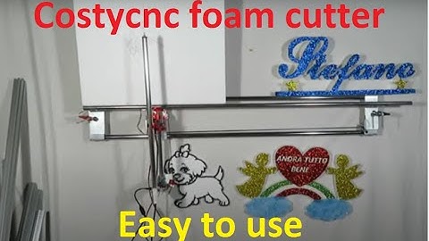 Costycnc low cost artigianal foam cutter cnc with arduino grbl and unipolar steppers 200 euro