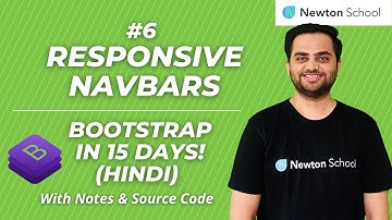 How to make Responsive Navigation bars in Bootstrap | Hindi | Newton School