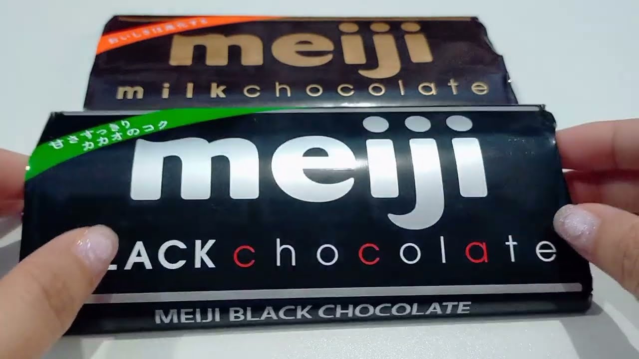 🍫Meiji Black & Milk Chocolate🍫 Unwrapping | Relaxing & Oddly Satisfying