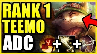 THIS *SECRET* TEEMO ADC BUILD DESTROYS CHALLENGER PLAYERS! | RANK 1 TEEMO ADC
