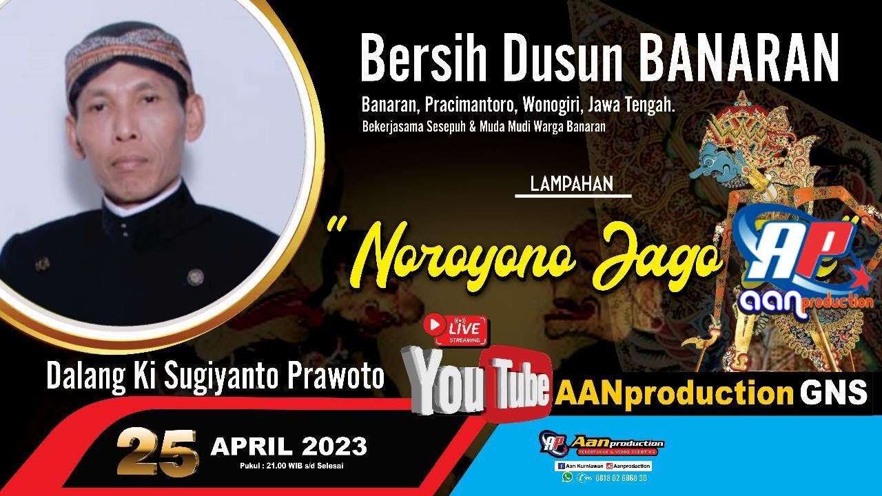 (🔴) Live Pagelaran Wayang Kulit KI SUGIYANTO PRAWOTO -- 25 APRIL 23 -- NOROYONO JAGO - Pracimantoro