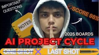 AI PROJECT CYCLE | CLASS 10 AI | PYQ's COMPLETED