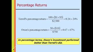 The Trade off Between Risk and Return Part 1
