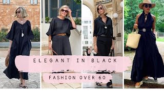 Parisian Style Over 60 | Elegant All Black Outfit Ideas for Women 50, 60 & 70 Parisian Style Over 60 | Elegant All Black Outfit Ideas for Women 50, 60 & 70
