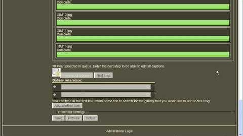 Add multiple gallery images to a blog