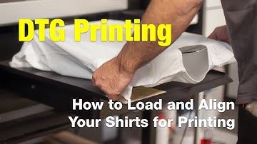 How to Load and Align a Shirt on the Epson F2270 DTG Printer