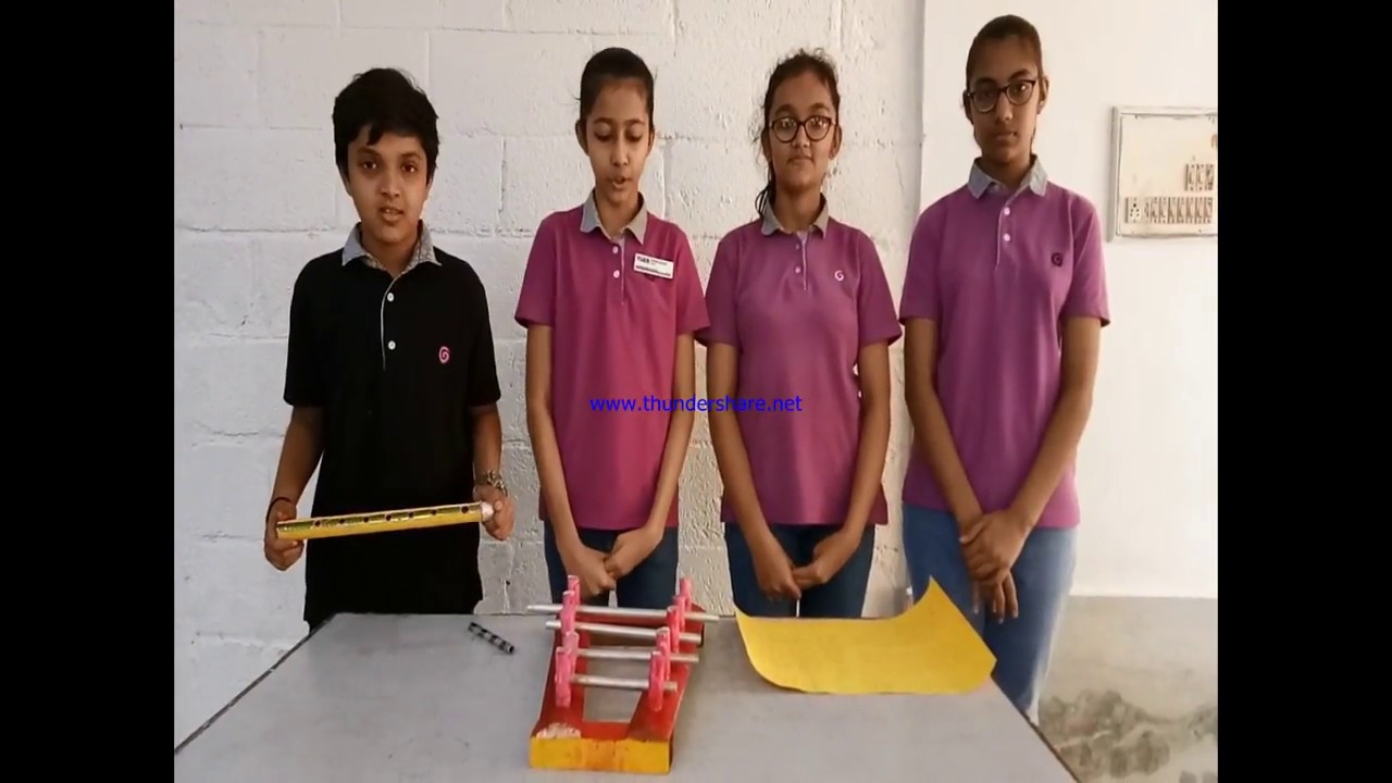 Flute and Glockenspiel working model science project