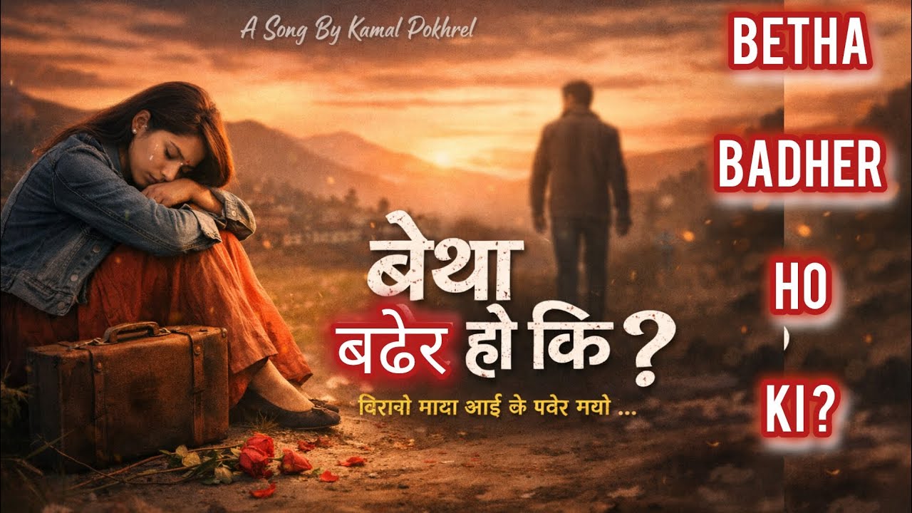 बेथा बढेर हो कि?- betha badher ho ki , new nepali song by kamal pokhrel , New nepali song 2026 