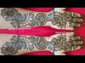 Very beautiful latest floral arabic henna mehndi design for front hand