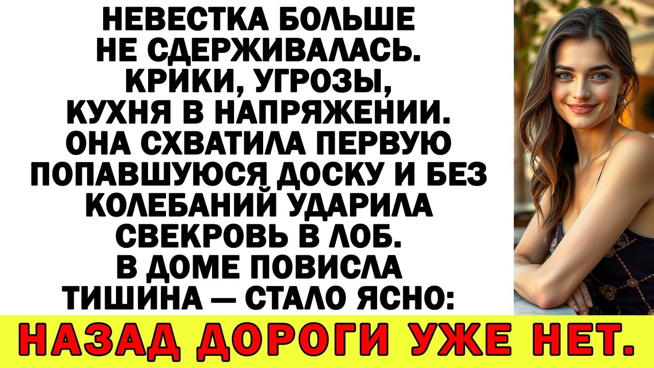 Терпение лопнуло — невестка схватила на кухне доску и врезала свекрови по лицу!