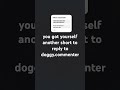 Doggy.commenter you got another short to reply to