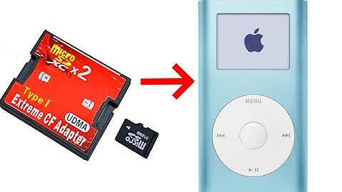 How to restore iPod after replacing old HDD with SD CARD