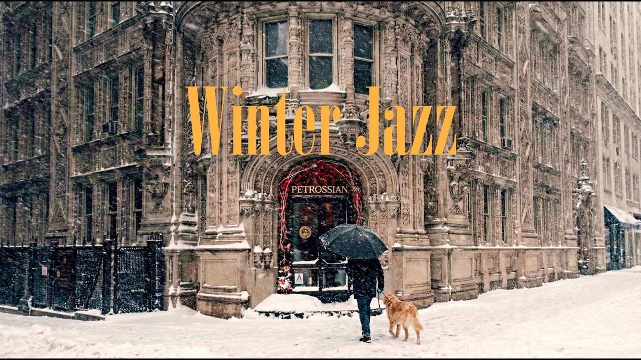 𝘗𝘭𝘢𝘺𝘭𝘪𝘴𝘵🎧No Lyrics | Winter Jazz: Snowy Sidewalks ❄️ Calm Piano Trio for Quiet Days (3 Hours)
