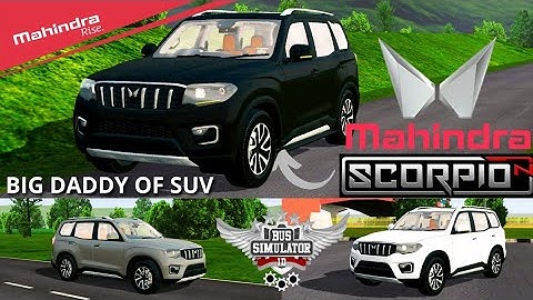How to download 2022 Mahindra Scorpio N Mod Bussid in Detail, Bus simulator Indonesia