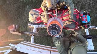 Hoist rescue training, Rescue-9, with new paramedic to the unit