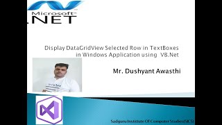 Display DataGridView Selected Row in TextBoxes in Windows Application using VB.NET