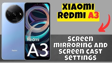 Screen mirroring and screen cast settings Redmi A3 || How to use screen cast and mirroring options