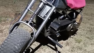 Minibike jackshaft acting up.