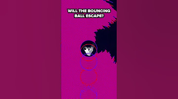 Can it escape? 🤔 #satisfyingvideo #physics #bouncingball