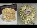 Viral filigree piped burn away cake  valentines edition  edible gold cake without an airbrush