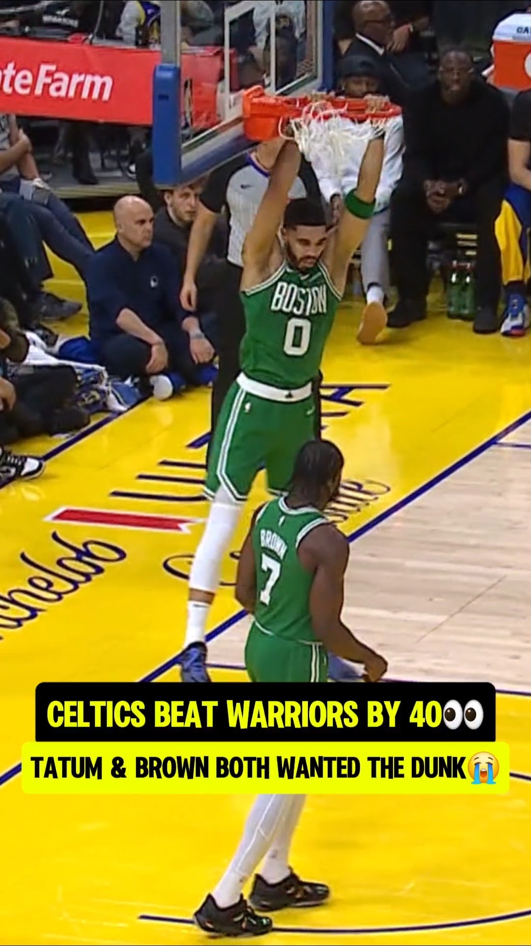 Tatum got his revenge on Steve Kerr?