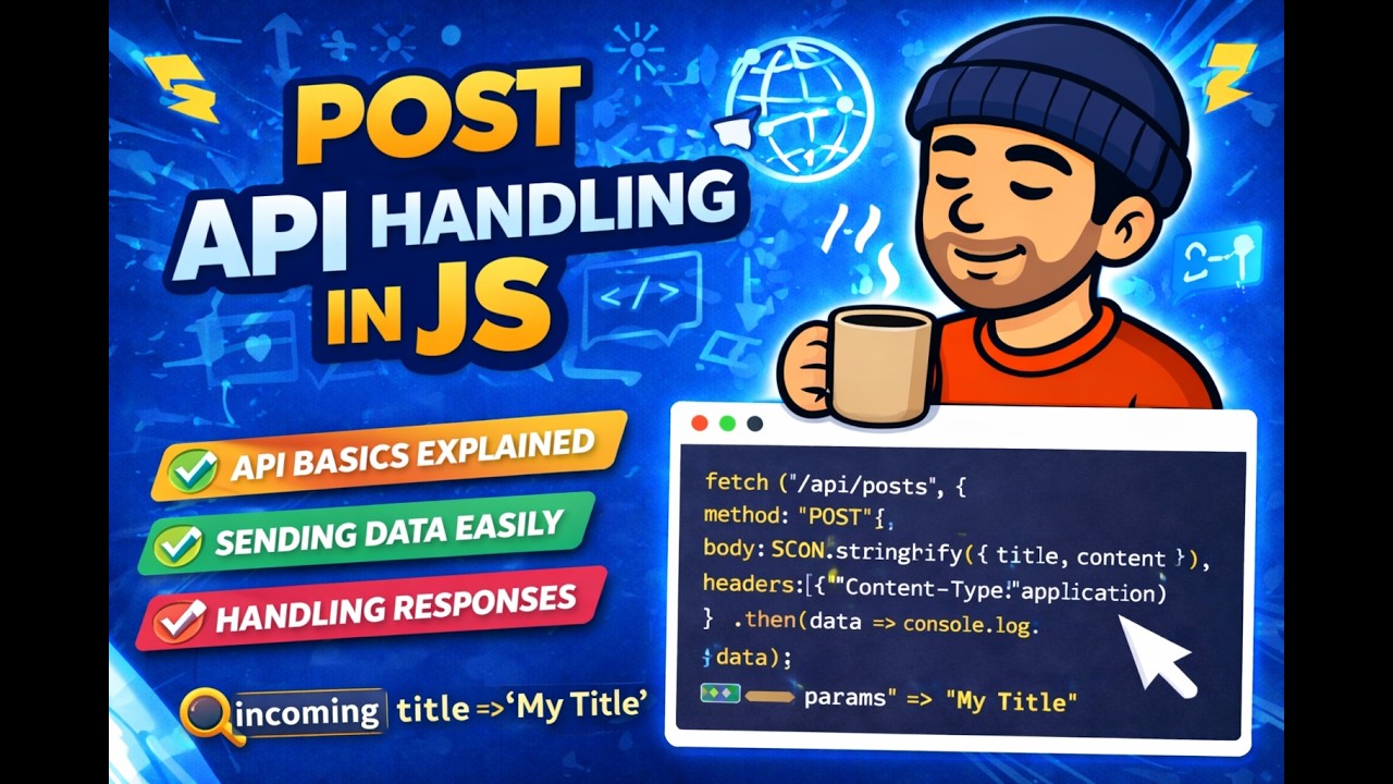 POST API Handling in JavaScript 🔥 | Complete Guide with Fetch - YouTube