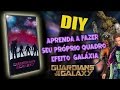 Como fazer quadro decorativo com efeito Galáxia- DIY GUARDIÕES DA GALÁXIA