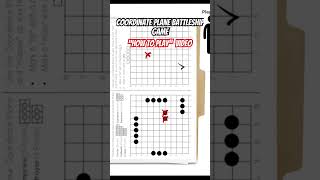 Coordinate Plane Battleship on Paper! #coordinateplane #battleship #coordinate #coordinatesystem