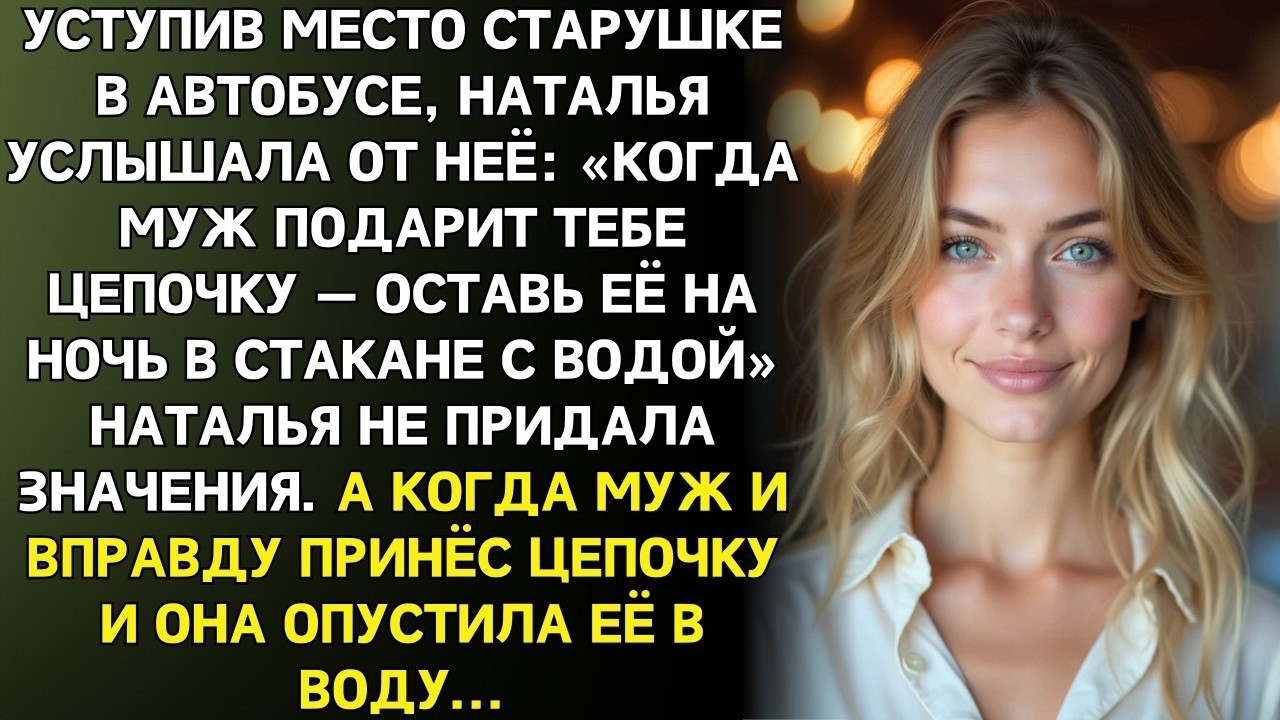 Я уступила место гадалке в автобусе, а утром заглянула в стакан с подарком мужа
