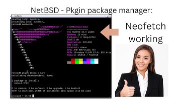 NetBSD - Getting pkgin package manager to work: