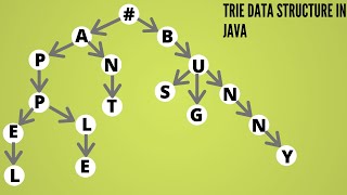 trie data structure using java hashmap
