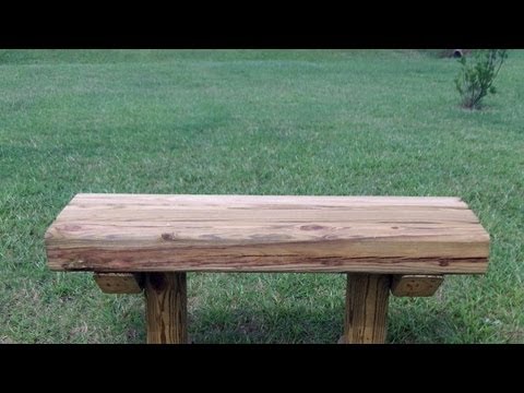 How to build a wooden bench for $12.75 - YouTube