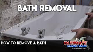 How to remove a bath