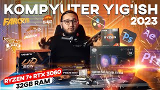 Kompyuter yig'amiz yorvoreyshn Ryzen 7, RTX 3060  3d grafika, 4k video montaj va luboy o'yin uchun