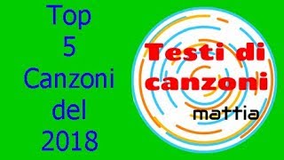 Top 5 Luglio-Agosto 2018