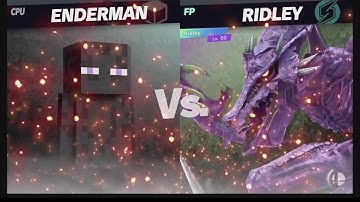 Super Smash Bros Ultimate Amiibo Fights – Steve & Co #209 Enderman vs Ridley