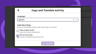 How to Translate Activities Into 100+ Languages With Seesaw AI