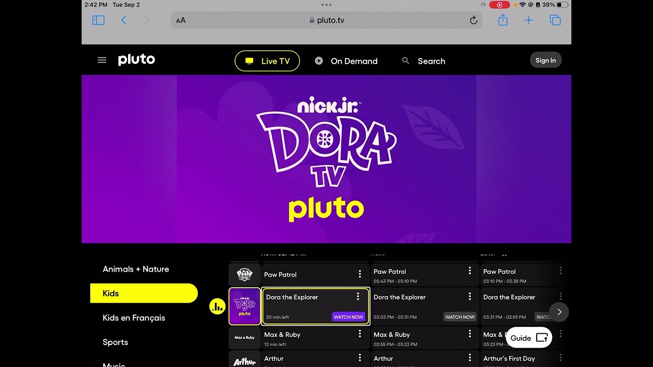 We Still Have Nickelodeon programming on Pluto TV Canada yay!